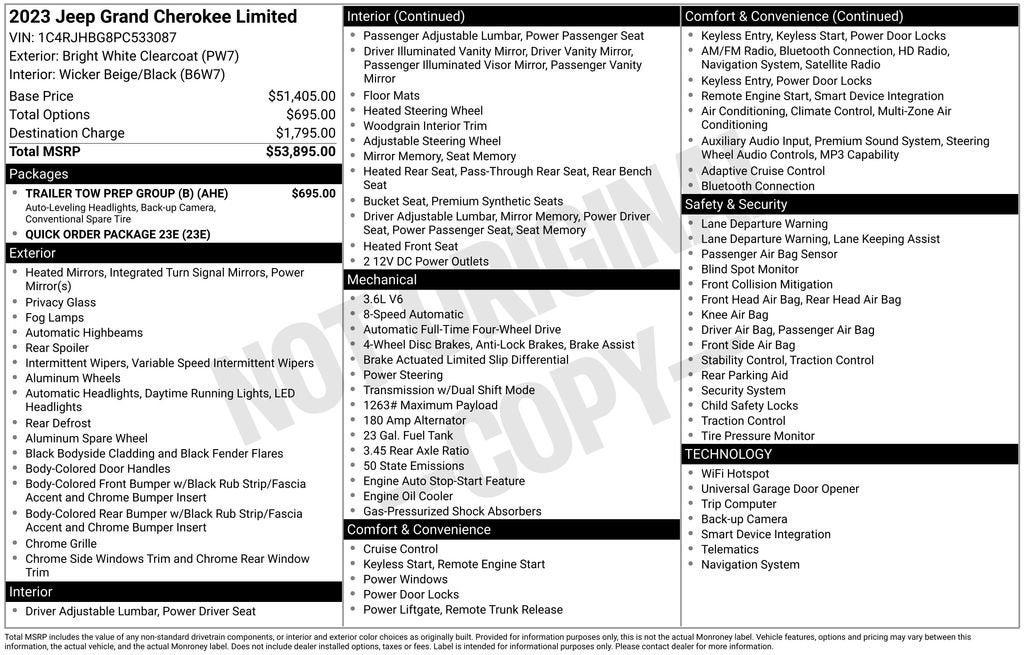 2023 Jeep Grand Cherokee Limited 4x4