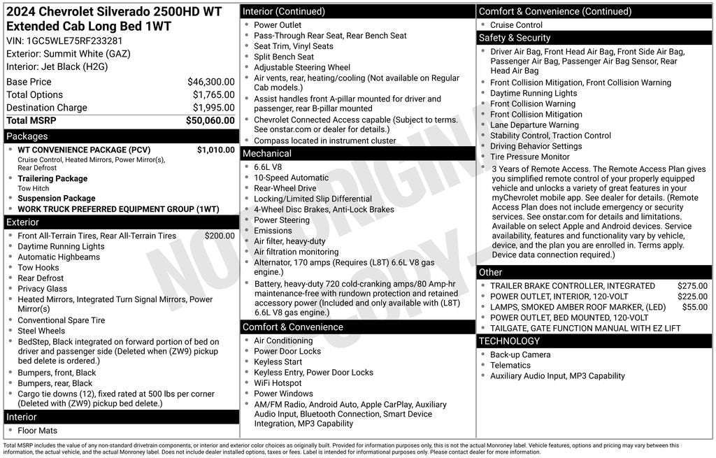 2024 Chevrolet Silverado 2500 HD WT