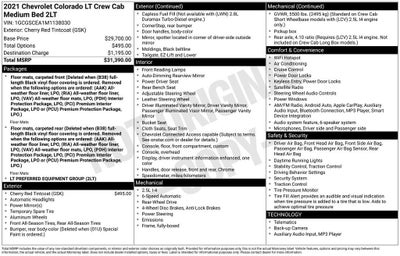 2021 Chevrolet Colorado LT