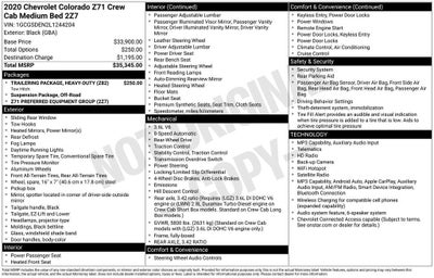 2020 Chevrolet Colorado 2WD Z71