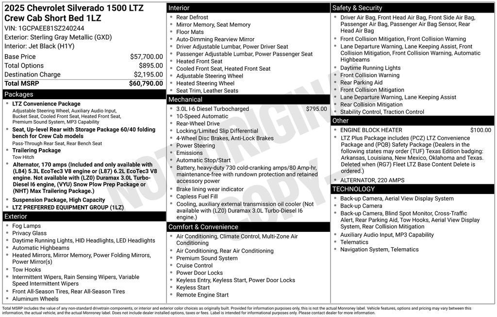 2025 Chevrolet Silverado 1500 LTZ