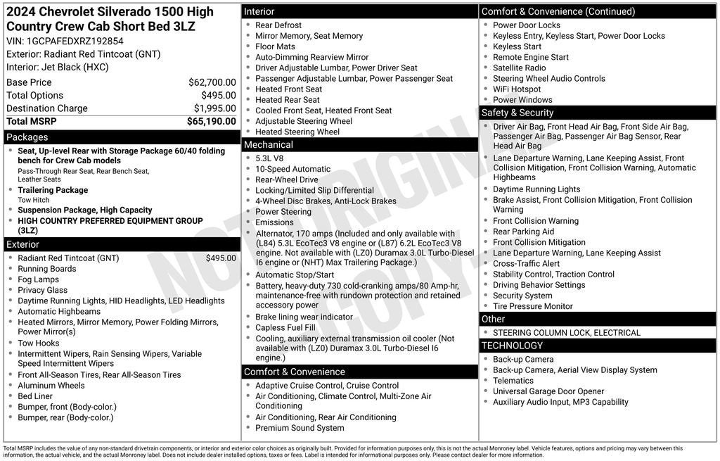 2024 Chevrolet Silverado 1500 High Country