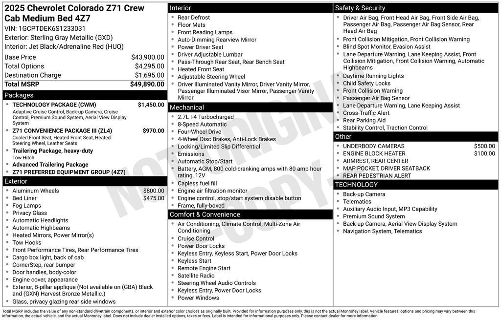 2025 Chevrolet Colorado Z71