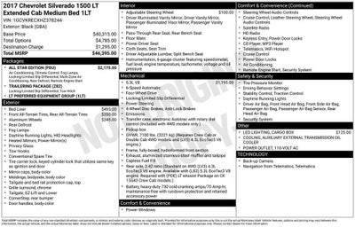 2017 Chevrolet Silverado 1500 LT