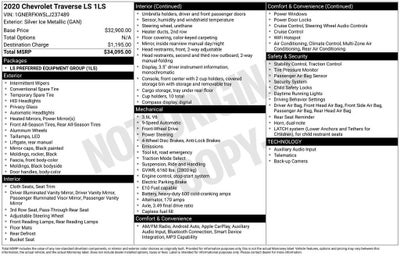 2020 Chevrolet Traverse LS