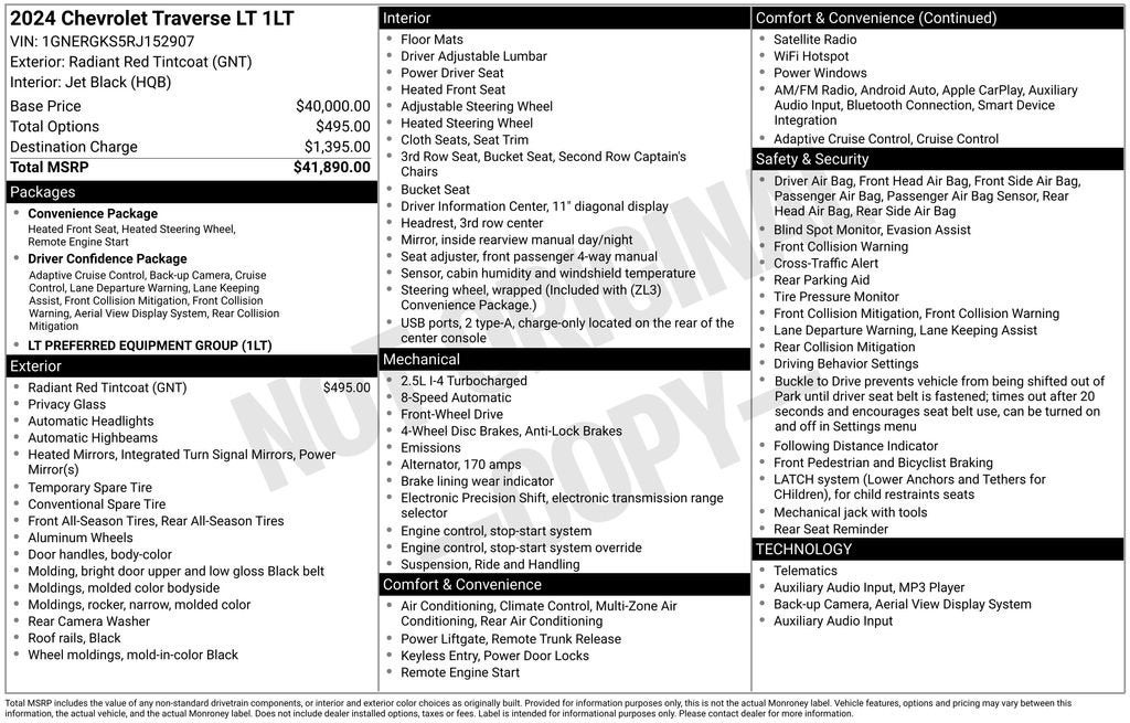 2024 Chevrolet Traverse LT