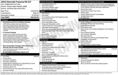 2023 Chevrolet Traverse RS