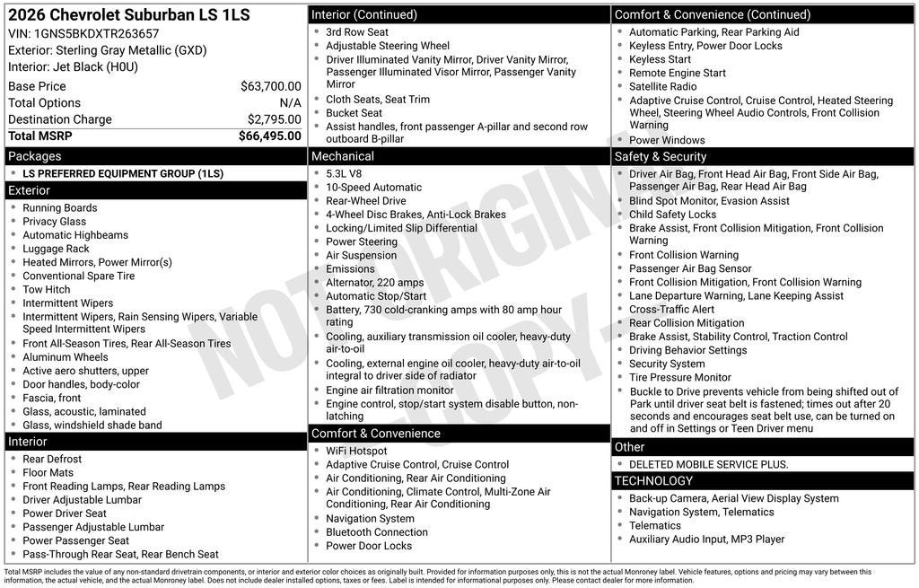 2026 Chevrolet Suburban LS