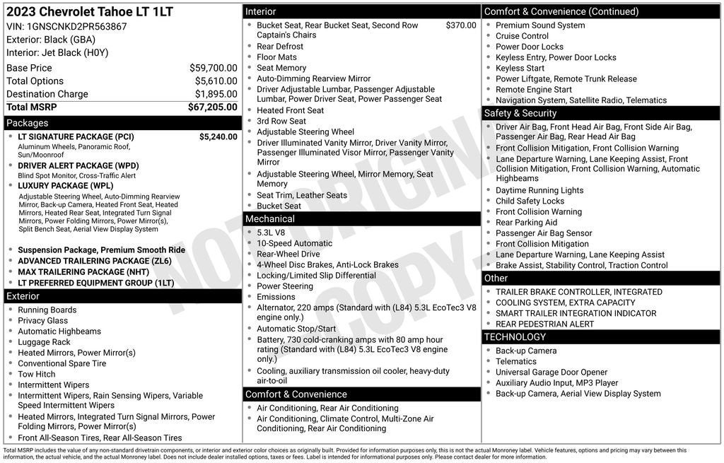 2023 Chevrolet Tahoe LT