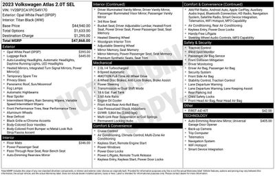 2023 Volkswagen Atlas 2.0T SEL