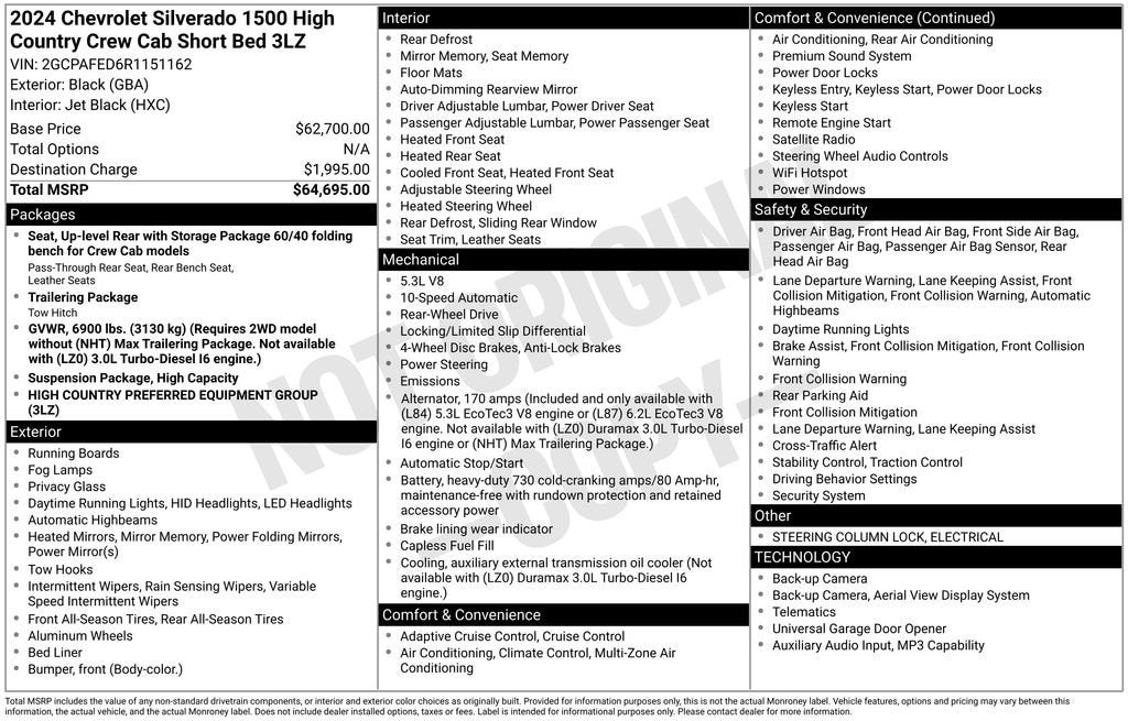 2024 Chevrolet Silverado 1500 High Country