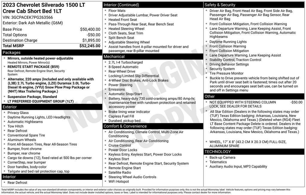 2023 Chevrolet Silverado 1500 LT