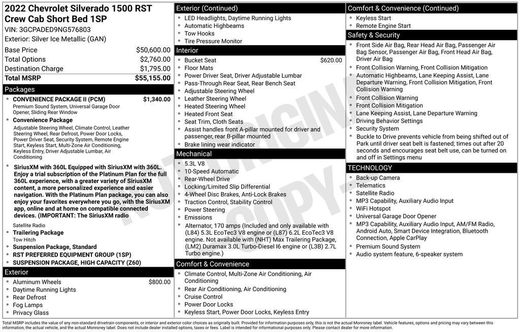 2022 Chevrolet Silverado 1500 RST