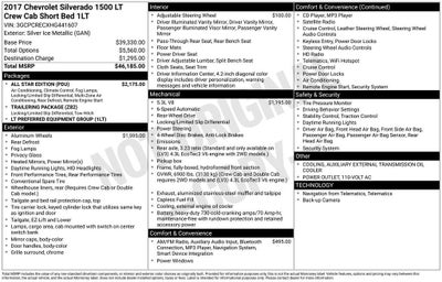 2017 Chevrolet Silverado 1500 LT