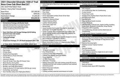 2021 Chevrolet Silverado 1500 LT Trail Boss