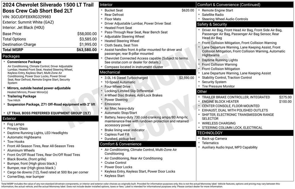 2024 Chevrolet Silverado 1500 LT Trail Boss