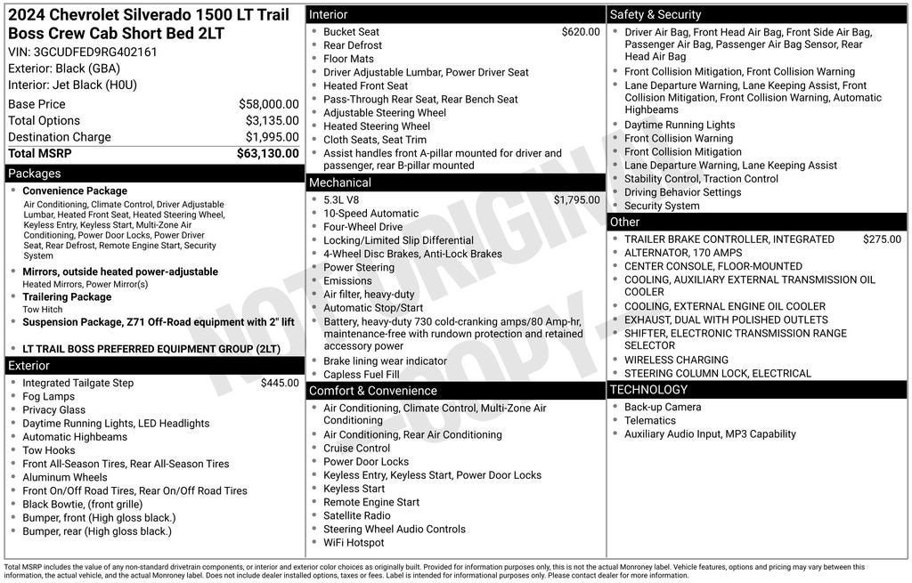 2024 Chevrolet Silverado 1500 LT Trail Boss