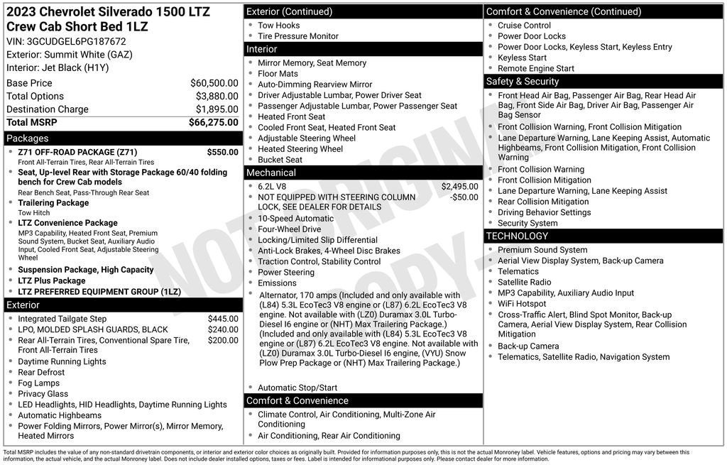 2023 Chevrolet Silverado 1500 LTZ