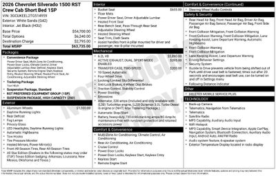 2026 Chevrolet Silverado 1500 RST