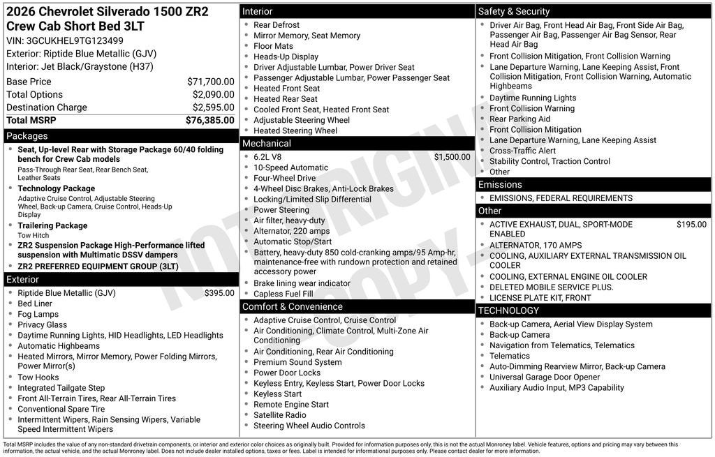 2026 Chevrolet Silverado 1500 ZR2