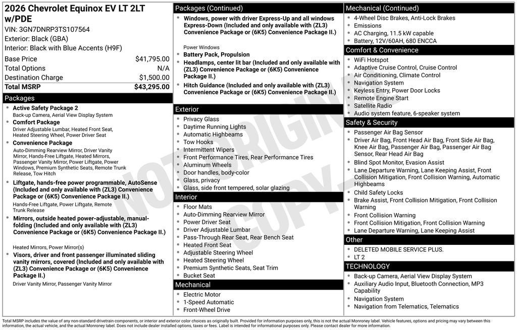 2026 Chevrolet Equinox EV LT