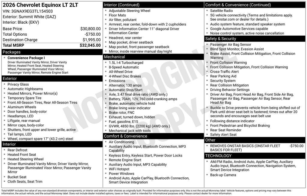 2026 Chevrolet Equinox LT
