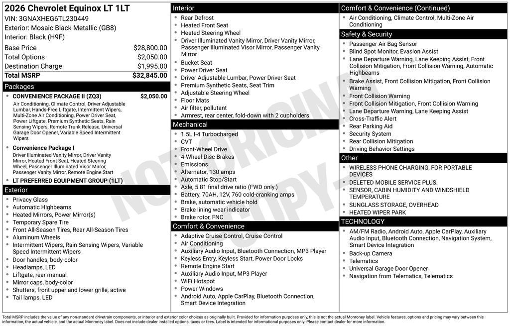 2026 Chevrolet Equinox LT