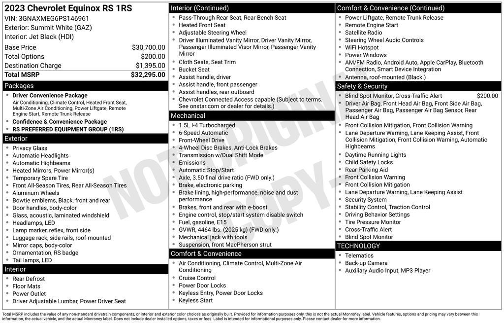 2023 Chevrolet Equinox RS