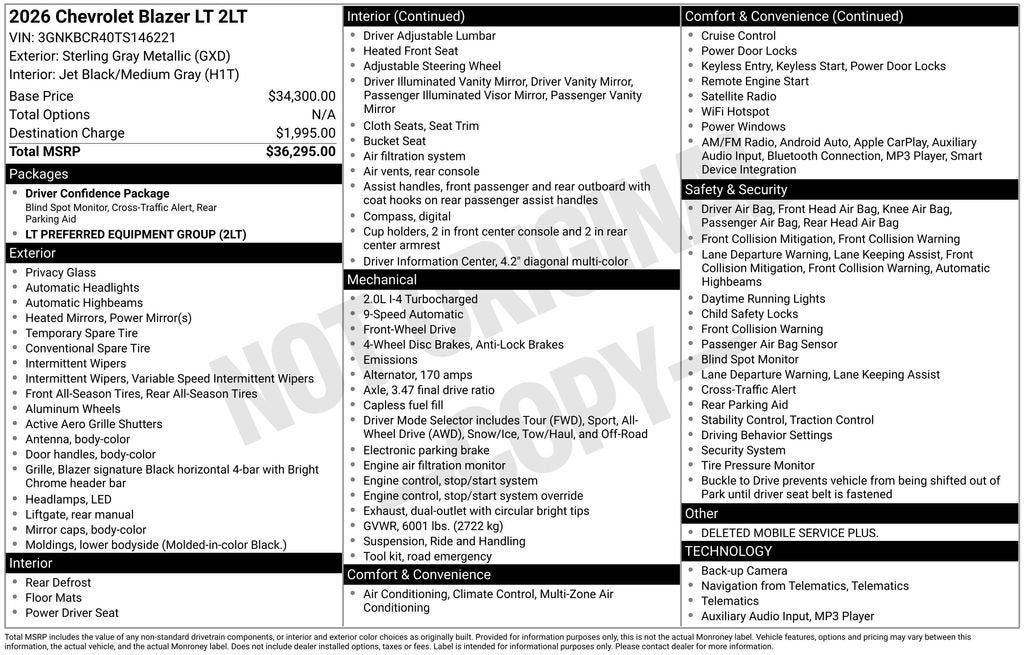 2026 Chevrolet Blazer 2LT