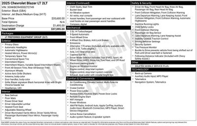 2025 Chevrolet Blazer 2LT