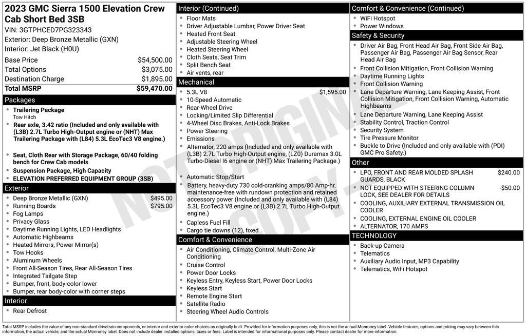2023 GMC Sierra 1500 Elevation