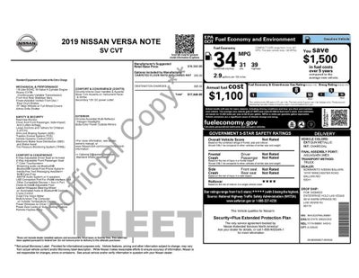 2019 Nissan Versa Note SV