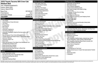 2025 Toyota Tacoma 2WD SR5