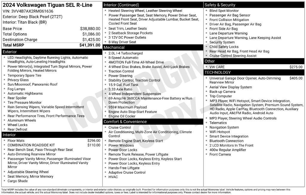 2024 Volkswagen Tiguan SEL R-Line