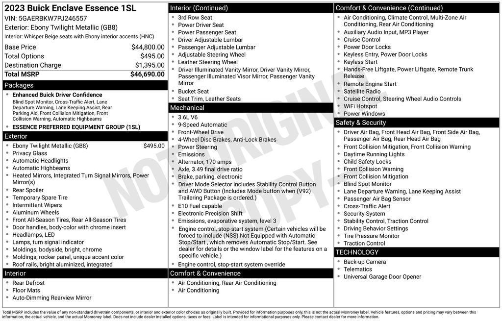 2023 Buick Enclave Essence