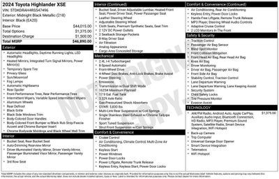 2024 Toyota Highlander LE