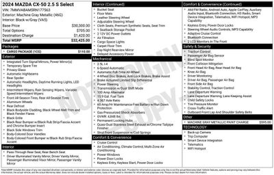 2024 Mazda Mazda CX-50 2.5 S Select Package