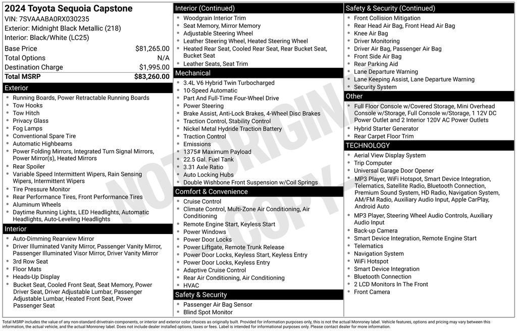 2024 Toyota Sequoia Capstone