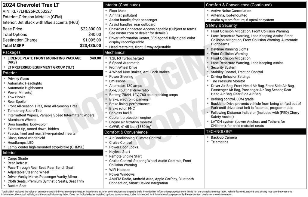 2024 Chevrolet Trax LT