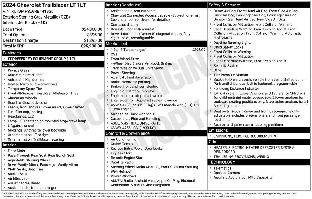 2024 Chevrolet Trailblazer LT