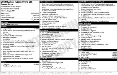 2024 Hyundai Tucson Hybrid SEL Convenience