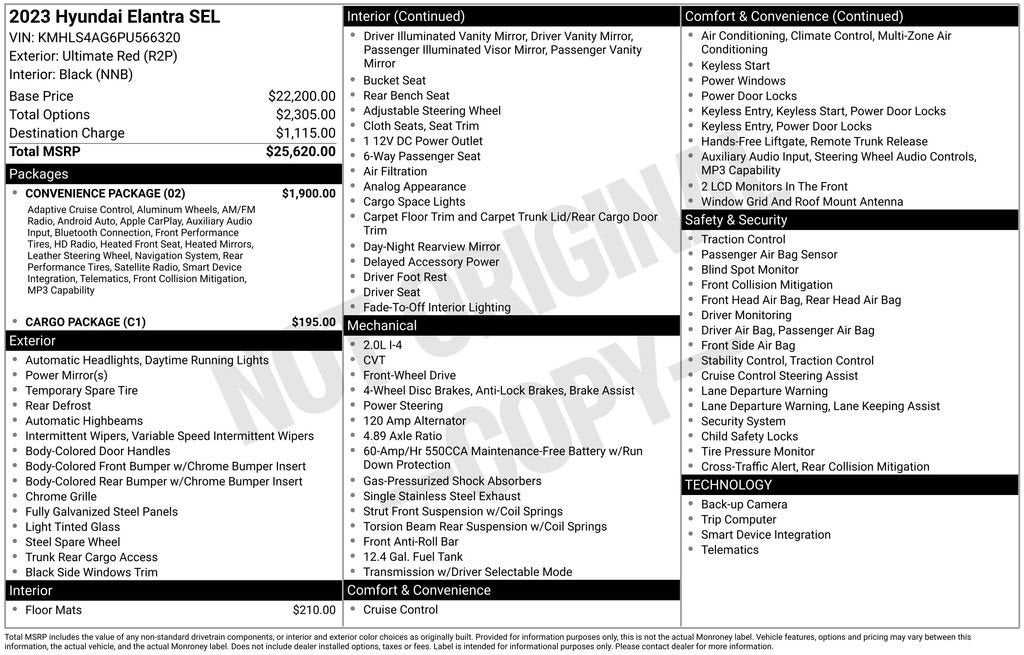 2023 Hyundai Elantra SEL