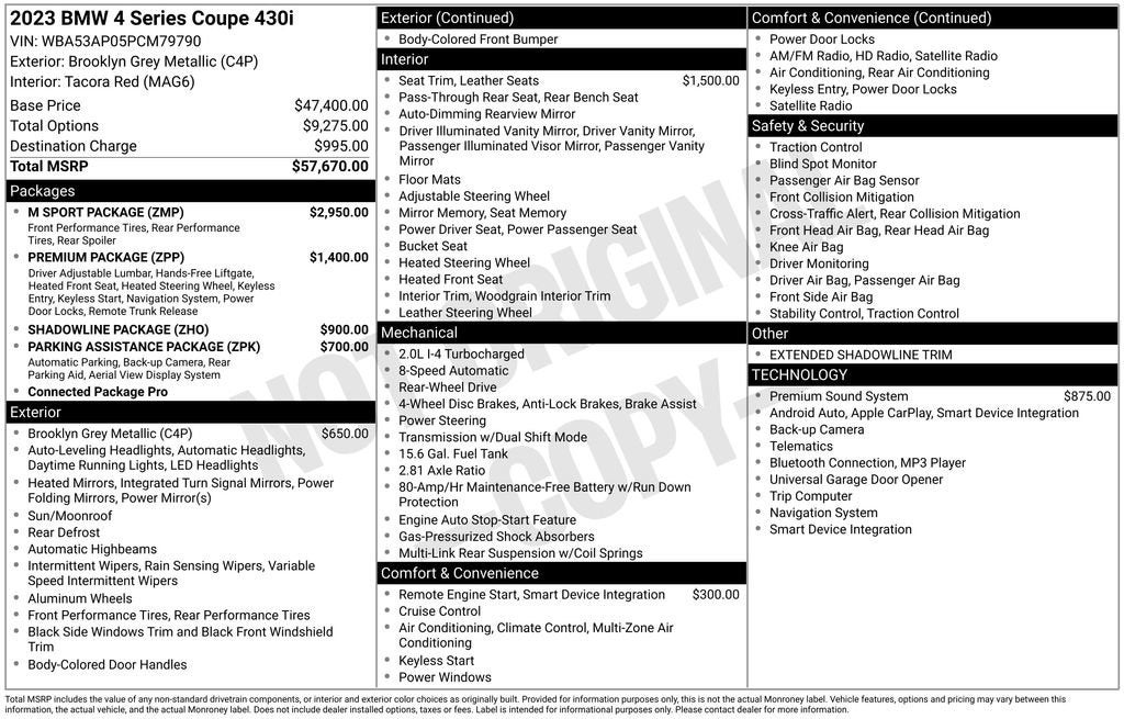 2023 BMW 4 Series 430i