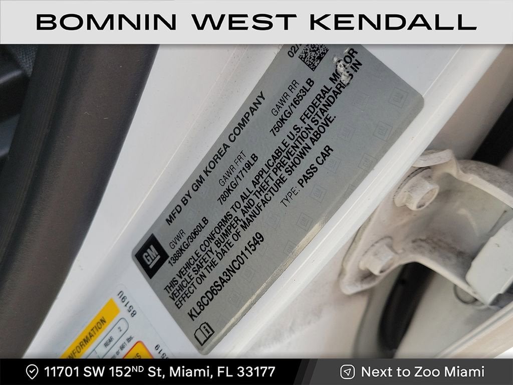 2022 Chevrolet Spark 1LT Automatic