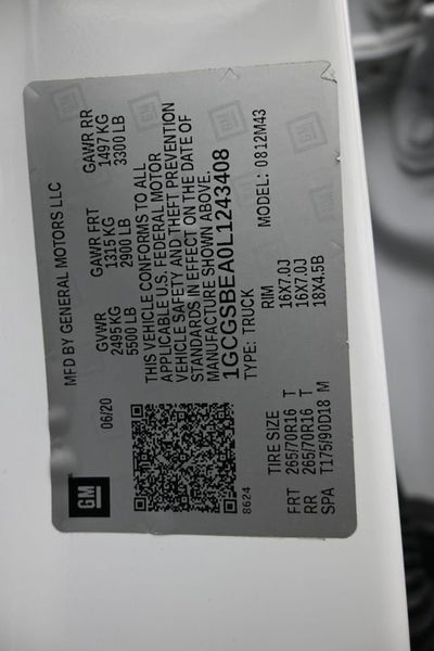 2020 Chevrolet Colorado 2WD Work Truck