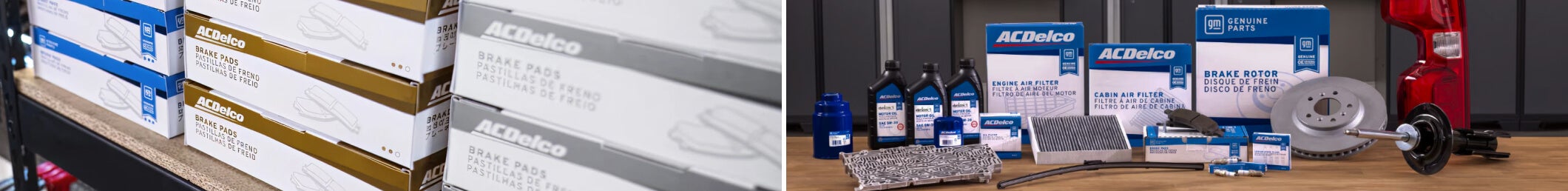 ACDelco auto parts and supplies on dealership shelf