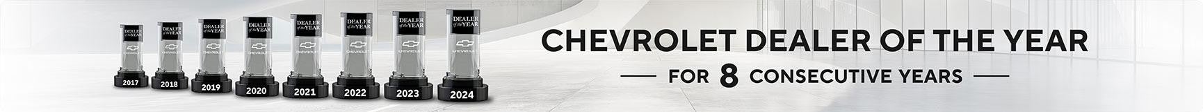 Dealer of the year * consecutive years