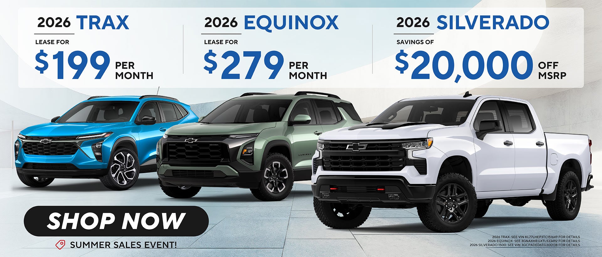 2026 TRAX, EQUINOX AND 2026 SILVERADO