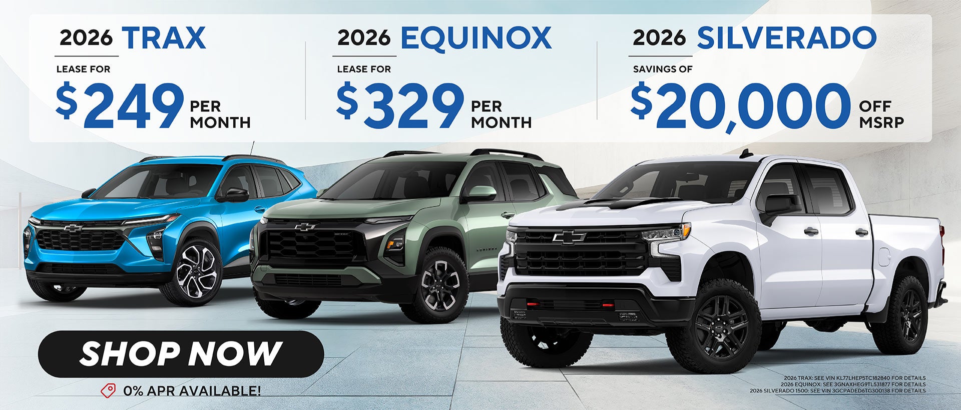 2026 TRAX, EQUINOX AND 2026 SILVERADO