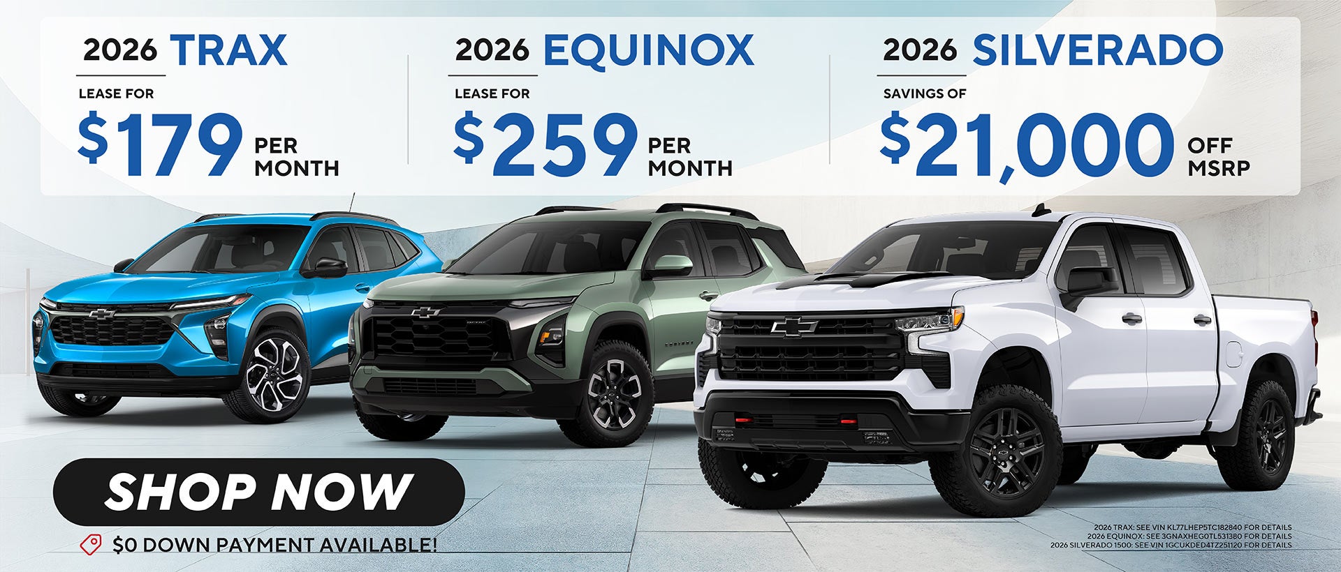 2026 TRAX, EQUINOX AND 2026 SILVERADO